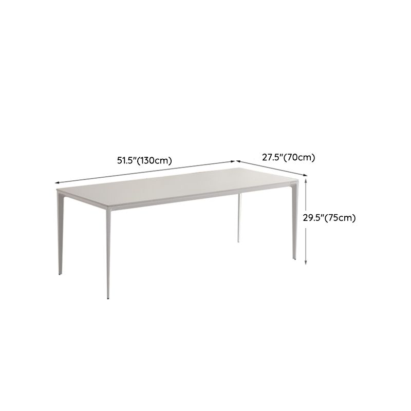 Modern 1/3/4/5/7 Pieces Furniture Sintered Stone Dining Set in White