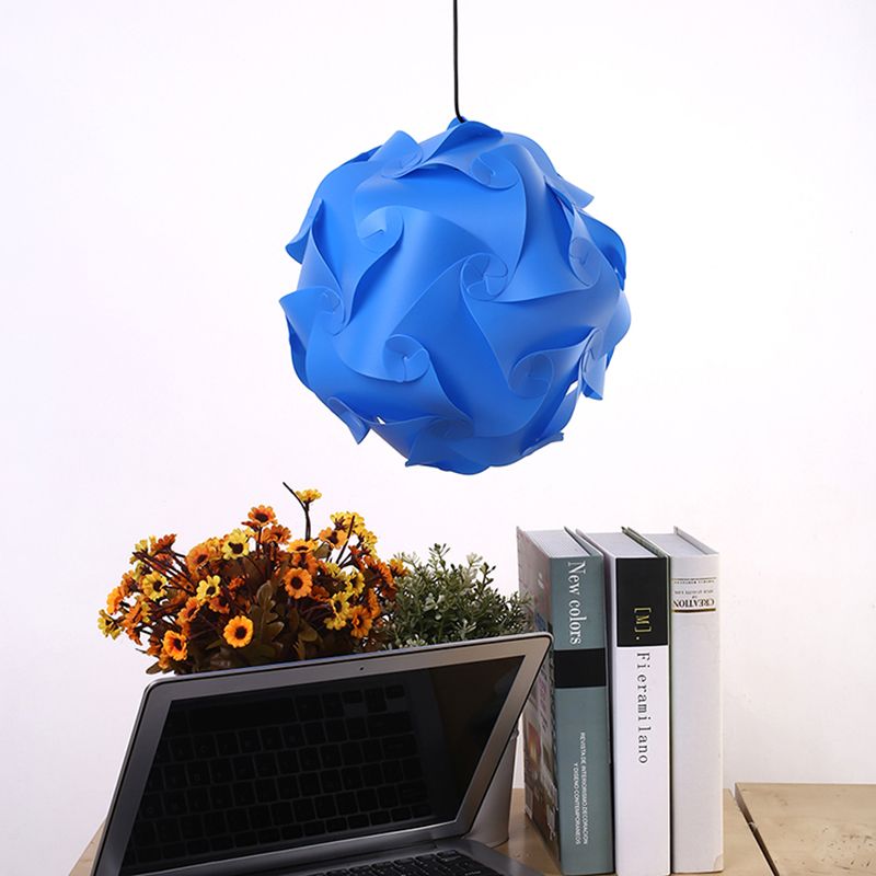 Luz de techo colgante de bricolaje negro/rojo/azul