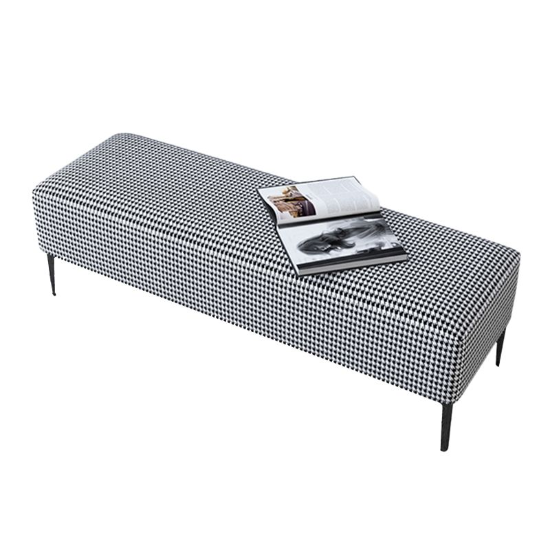 Modern Bedroom Bench Solid Wood Seating Bench with Upholstered