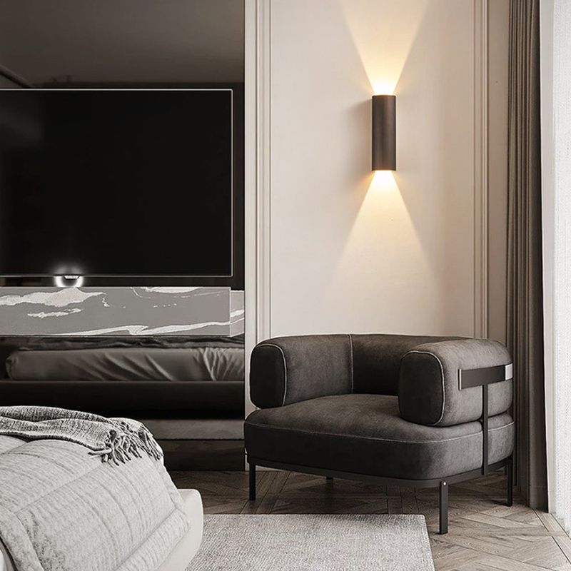 Luminaire de murs de cylindre de style moderne Lumière luminaire en aluminium Lights