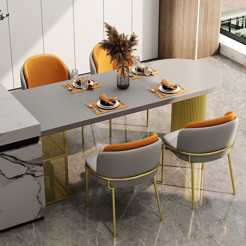 Modern Style Dining Table Solid Wood Double Pedestal Dining Table for kitchen