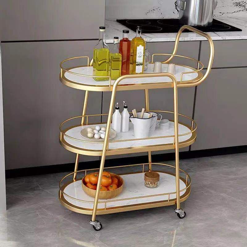 Home Dining Modern Style Prep Table Open Storage Stone Prep Table