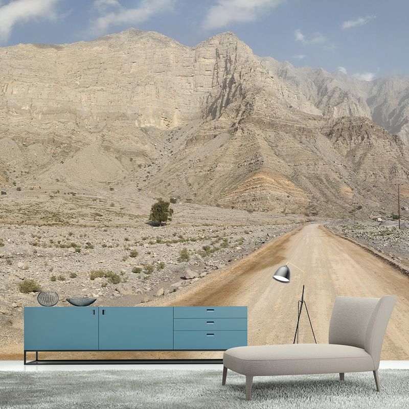 Contemporary Photography Style Desert Mural Wallpaper Mildew Resistant for Home