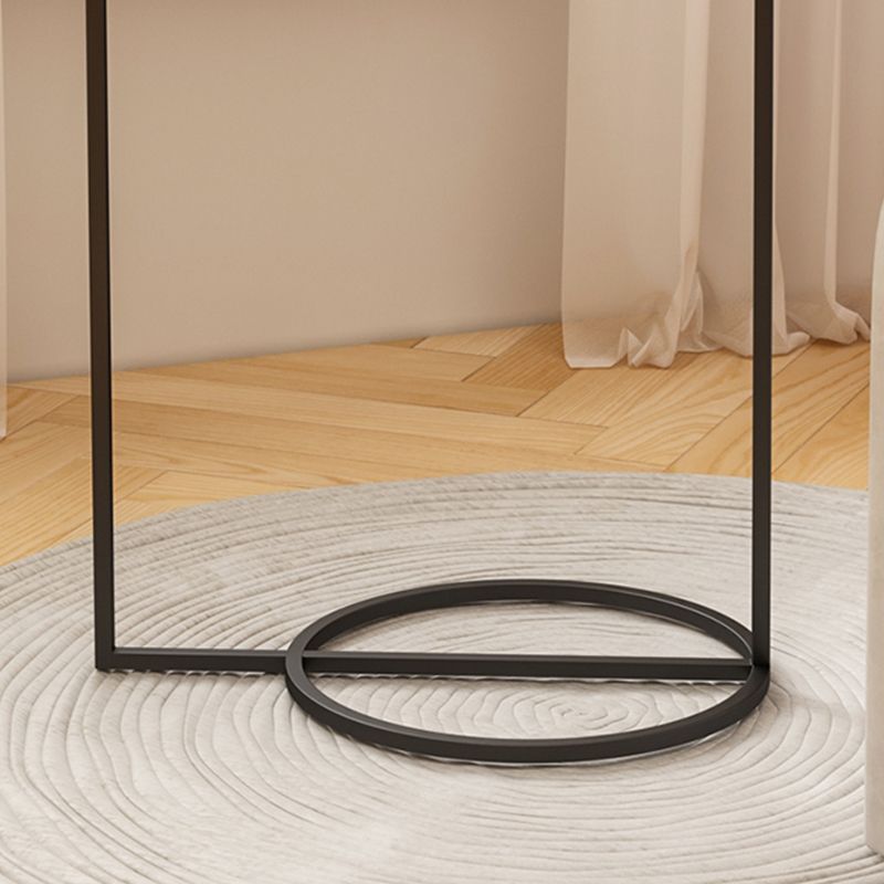 Contemporary Black/White End Table Frame Sofa Side Accent Table