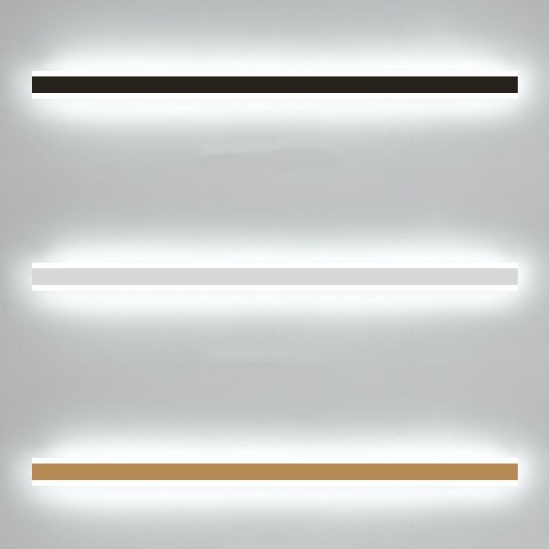 Metal Linear Shape Wall Light Modern Style 1-Light Wall Mounted Light