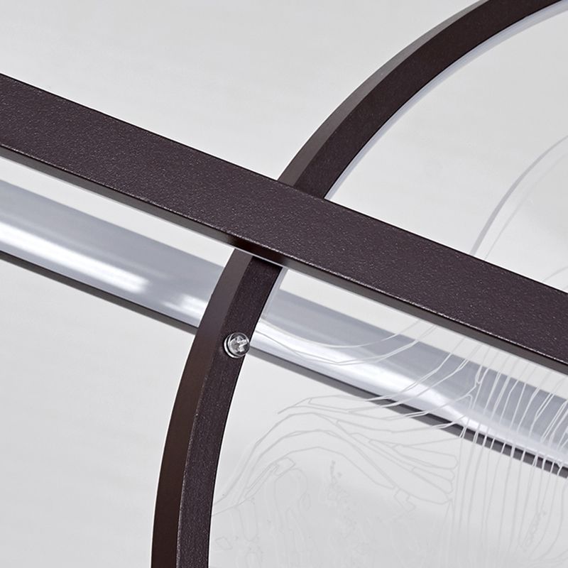 Luces colgantes de la isla de 2 luces moderna de iluminación geométrica