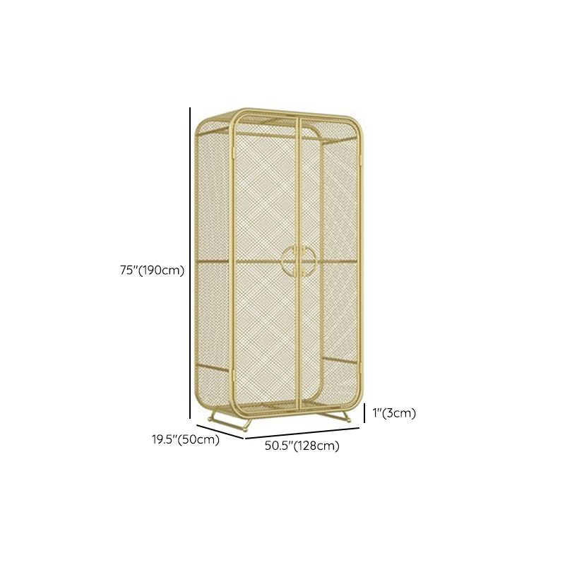 Modern Style Wardrobe Closet Metal Wardrobe Cabinet for Bedroom