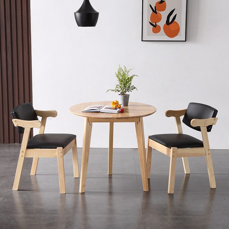 Modern Solid Wood Dining Room Set with Round Table Dining Table Furniture