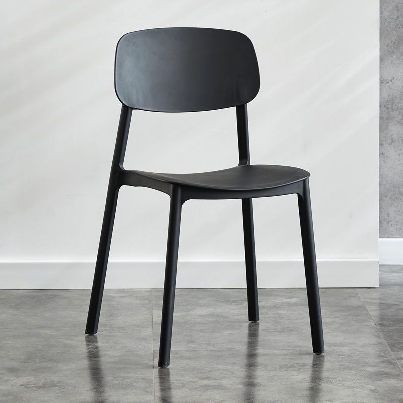 Kitchen Home Stacking Side Chair Open Back Dining Side Chair