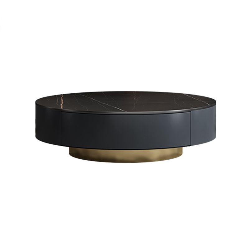 Pedestal and Frame Coffee Table Slate Bunching Tables with Drawers