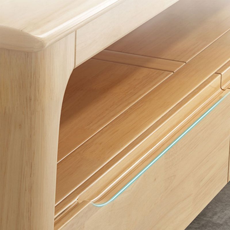 Scandinavian Solid Wood 4 Legs Coffee Cocktail Table with Shelf/Drawers