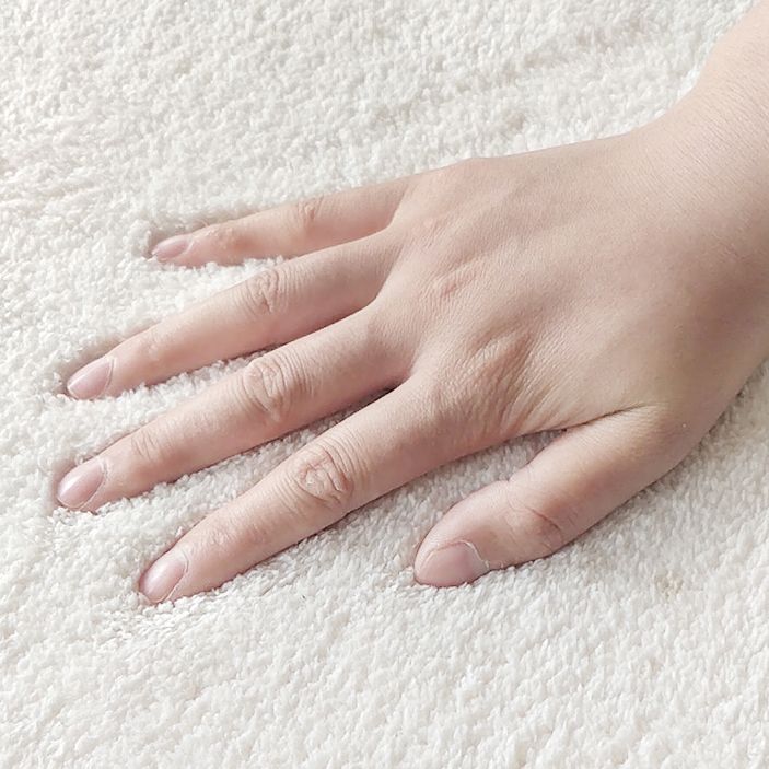 Simple White Tone Casual Rug Polyester Abstract Lines Area Rug Easy Care Carpet for Home Decoration