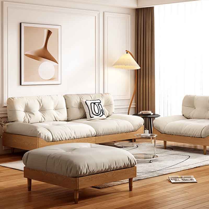 Canapé moderne tufté sans bras 35 "w canapé arrière lâche pour le salon