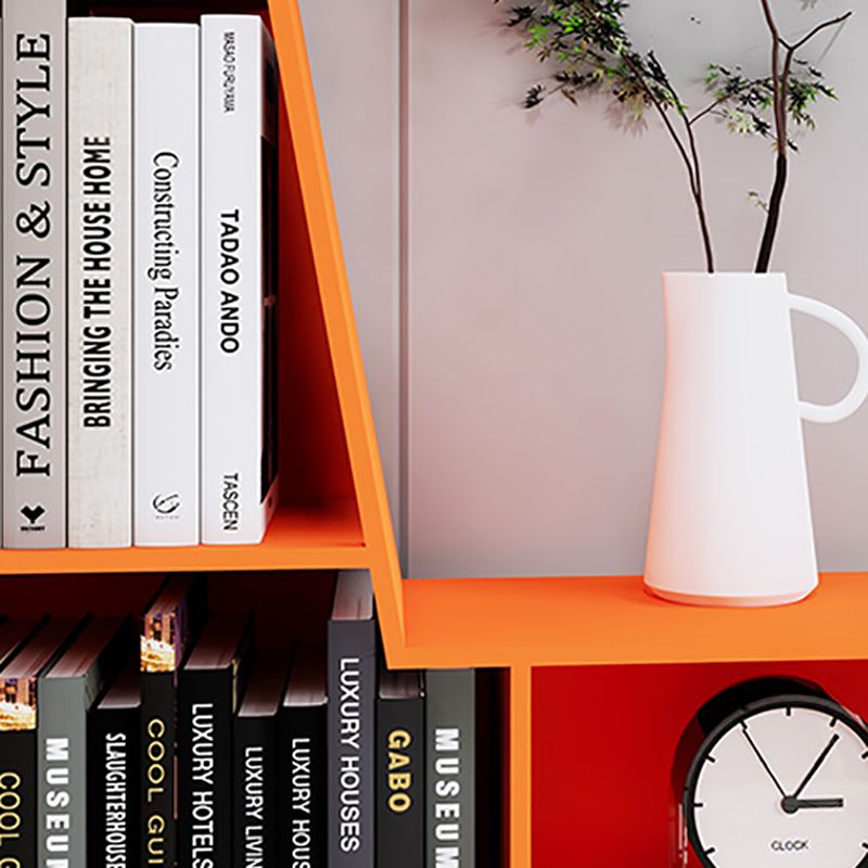 Scandinavian Closed Back Bookshelf Freestanding Metal Book Shelf