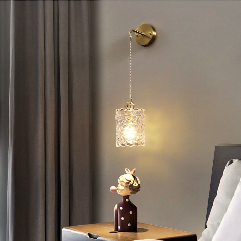 Modern Style Vanity Light Creative Glass Wall Light Sconce for Washroom