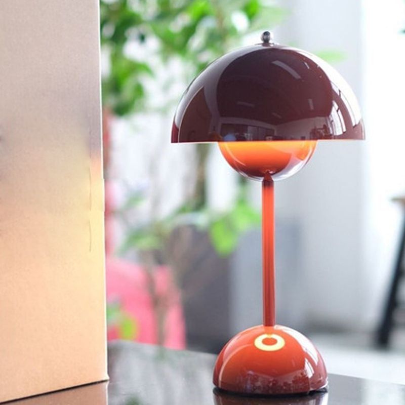 Contemporary Table Lamps Various Colors Metal Desk Lamp for Study Room