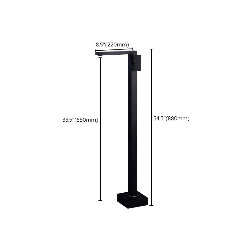 Modern Bathroom Faucet Floor Mounted Rod Handle Bathtub Faucet