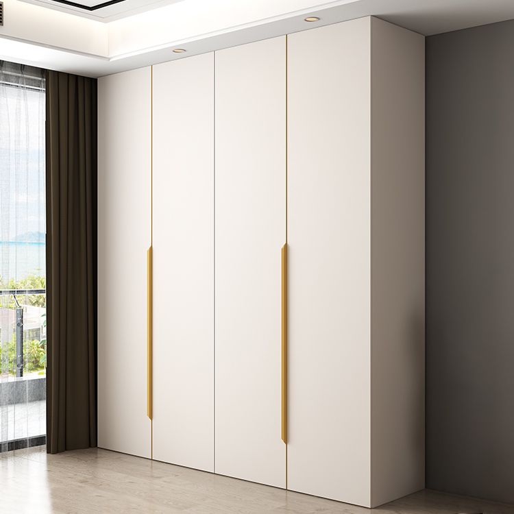 White Colour Wardrobe Contemporary Wooden Wardrobe Closet with Drawer