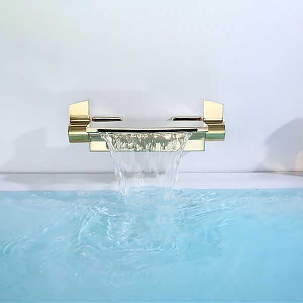 Modern Bathroom Tub Spout Wall Mounted Fixed Waterfall Faucet