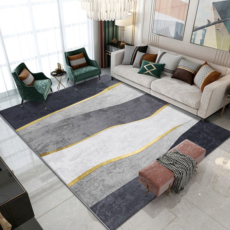 Tapis de contraste moderne moderne rose tapis de support sans glissement pour décoration intérieure