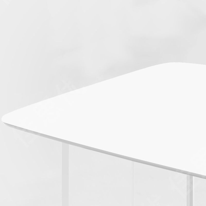 Contemporary Kitchen Dinner Table Stone Rectangle Dining Table
