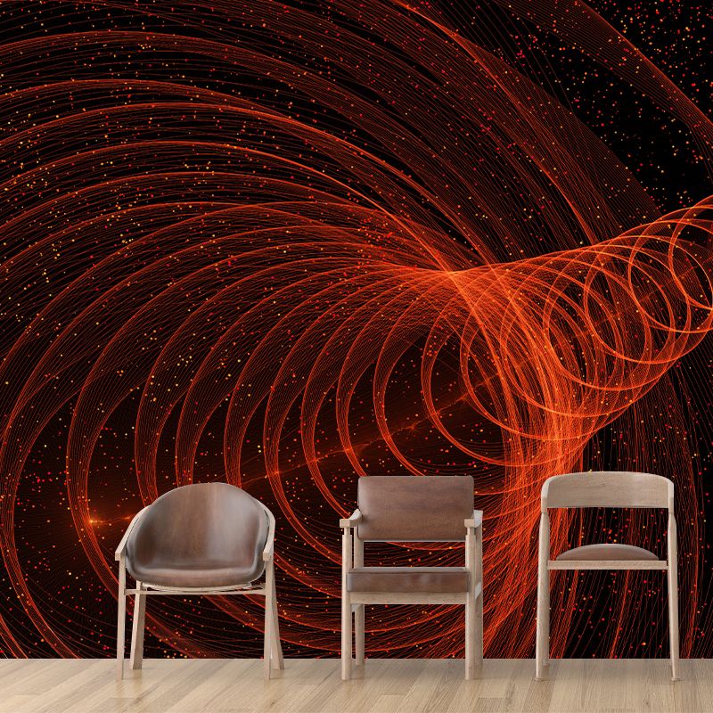 Abstract Physical Molecule Wall Mural Environment Friendly for Living Room