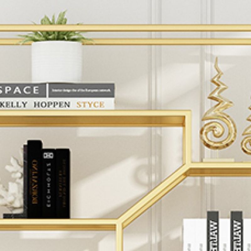 Modern Bookshelf Open Back Standard Metal Bookcase for Study Room