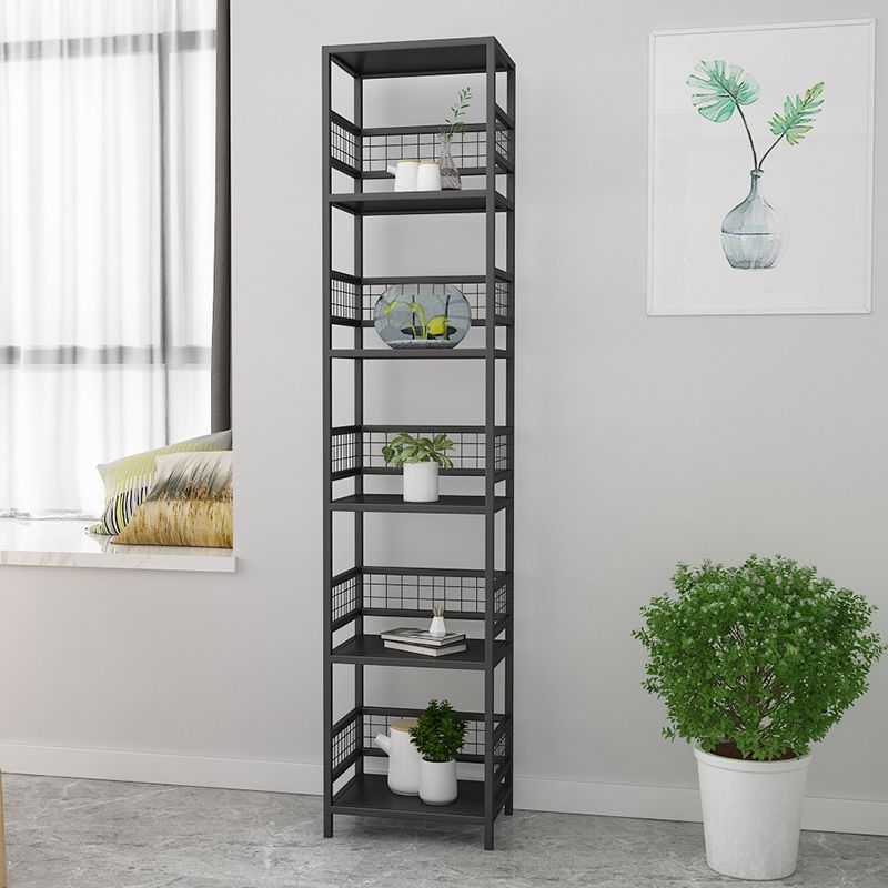 Standard Open Back Bookcase Glam Shelves Included Metal Bookshelf