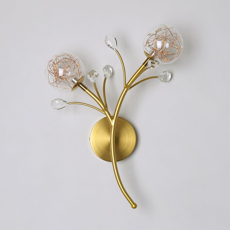 Kugelform Glaswand Licht moderner Stil 2 Leichter Wandhalterung Licht