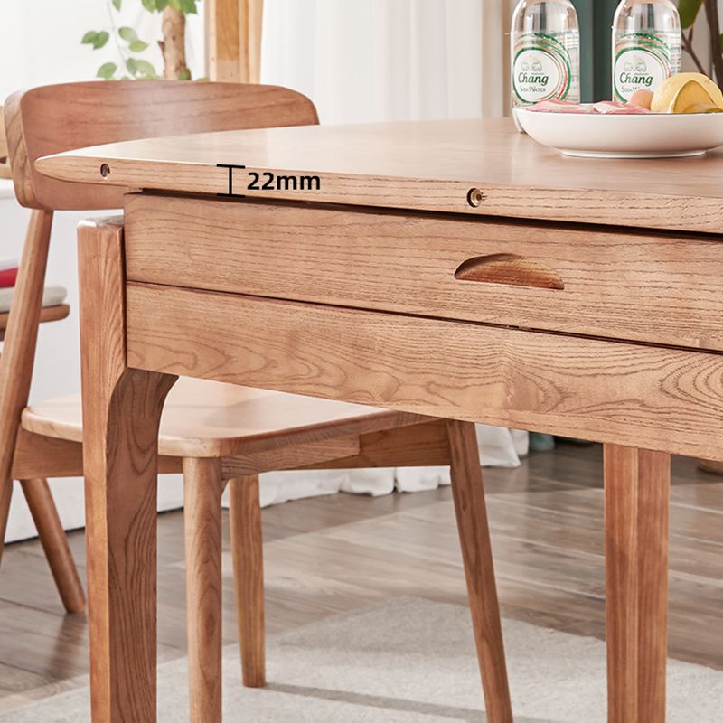 Ensemble de restauration moderne Forme ronde en bois rond à 4 jambes
