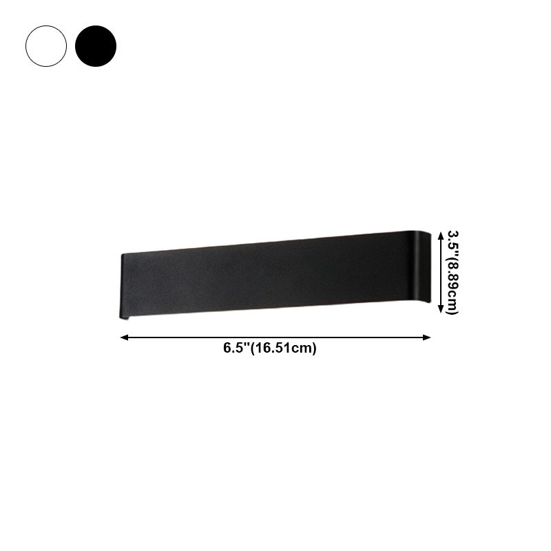 Luz de pared LED recta de la pared moderna de 2 luces con aluminio para dormitorio