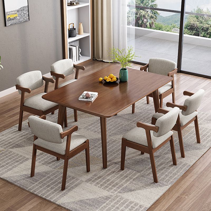 Solid Wood Dining Room Table Modern Dining Table for Kitchen