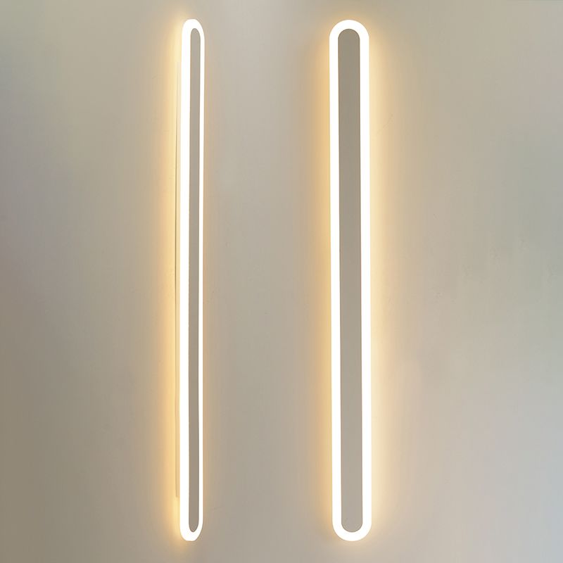 Linear Shade Acrylic LED Wall Sconce Minimalist Single Light Entry Wall Lamp for Hall Foyer