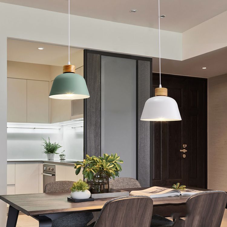 Schüsselform hängende Beleuchtung moderner Metall 1 hängende Lampe für Schlafzimmer