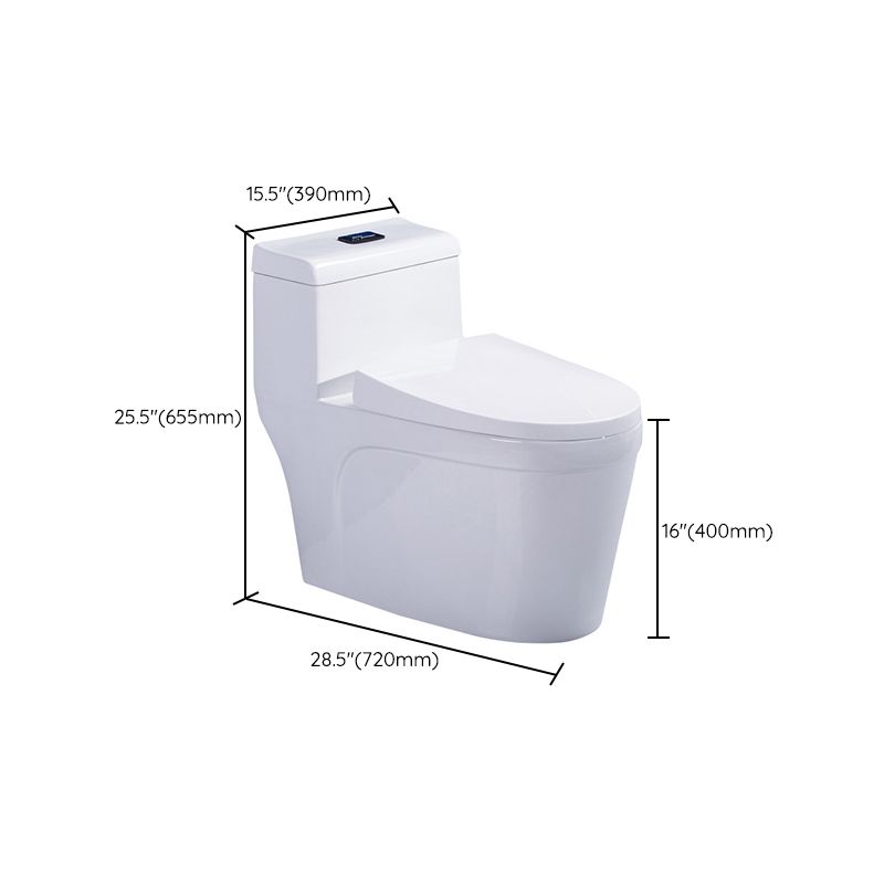 Traditional 1-Piece Toilet Floor Mounted White Urine Toilet for Bathroom