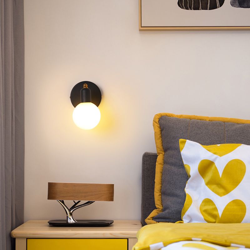 Glas moderne leeswandwandeling wereldwijd 1 licht wandgemonteerd licht voor slaapkamer