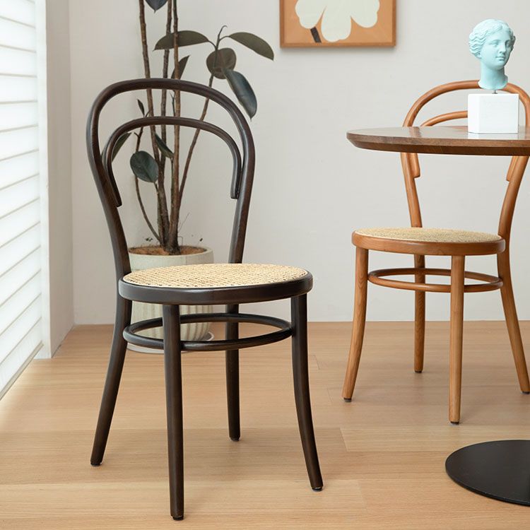 Silla de madera tradicional para comedor, cocina, silla trasera Windsor