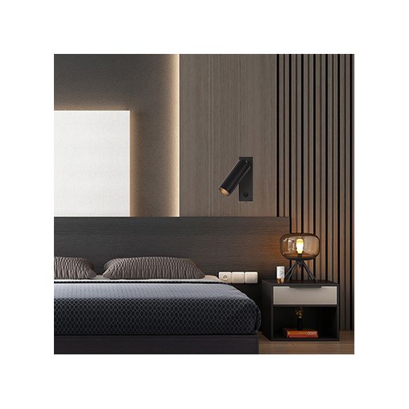 Modern Style Adjustable Wall Sconce Light with Acrylic Shade for Bedroom