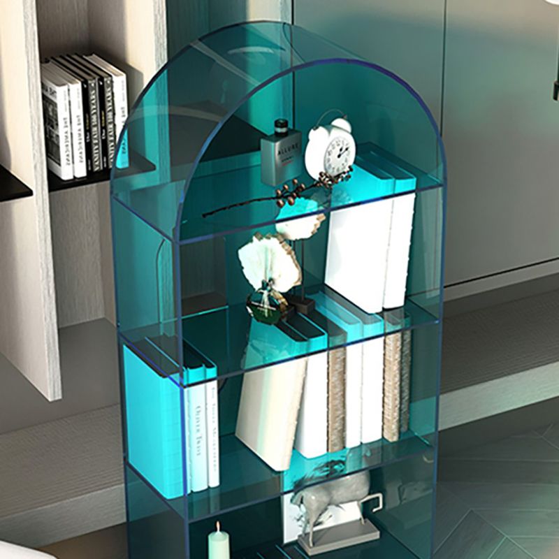 Open Back Bookshelf Acryl -Skandinavian Style -Bücherregal für Home Office Study Room