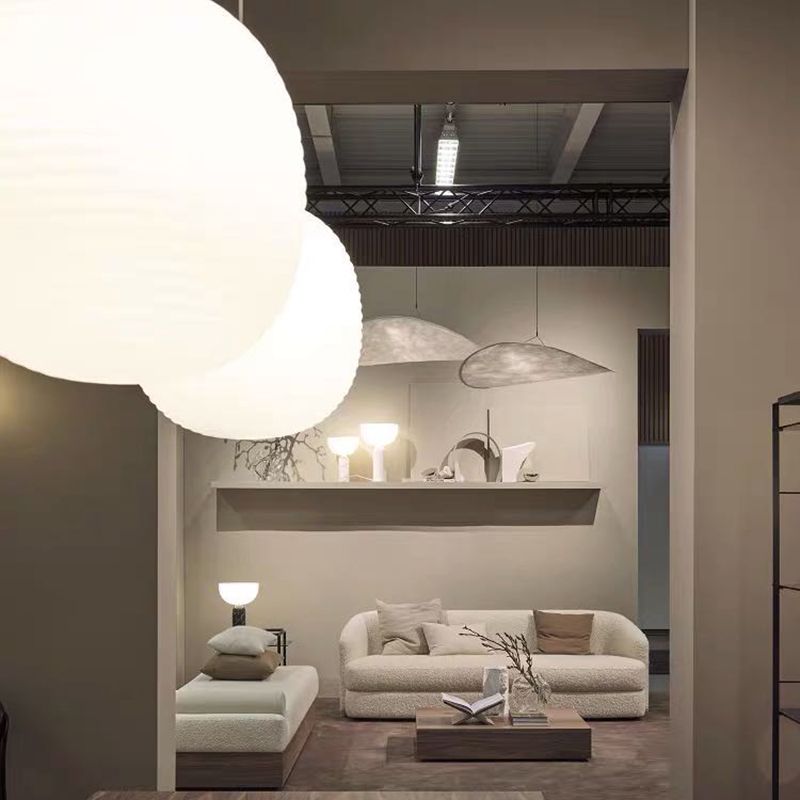 Pendre de style moderne Verre Lumière 1 lumière suspendue Lumière en blanc pour le chevet