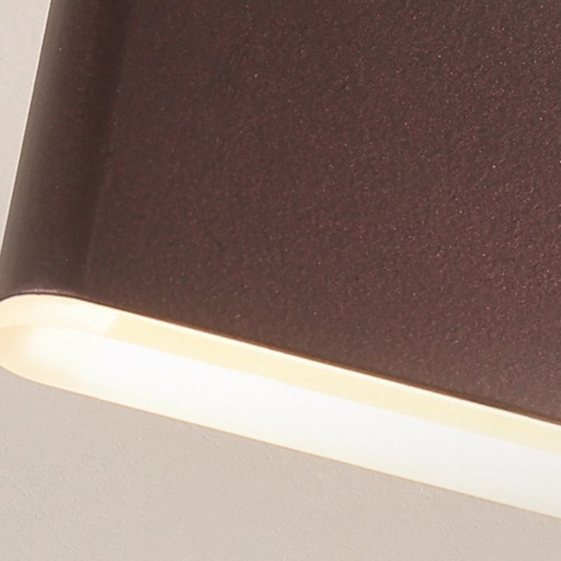 Modern Simple Wall Light Rectangle Shape Wall Lamp with Acrylic Shade for Bedroom