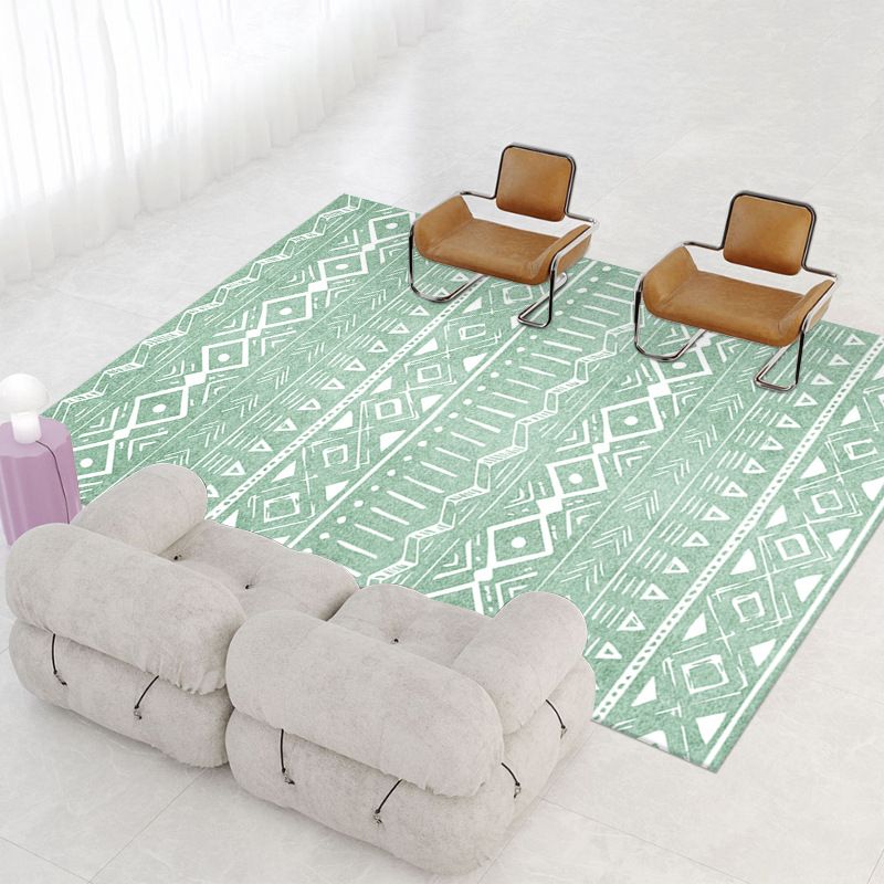 Multi-Color Americana Rug Creative Tribal Pattern Rug Friendly Washable Carpet for Living Room