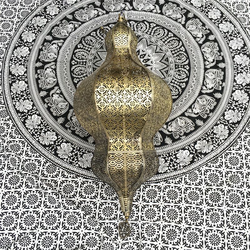 Gourd Restaurant Wall Lighting Vintage Metallic 1 Light Bronze Sconce Lamp Fixture