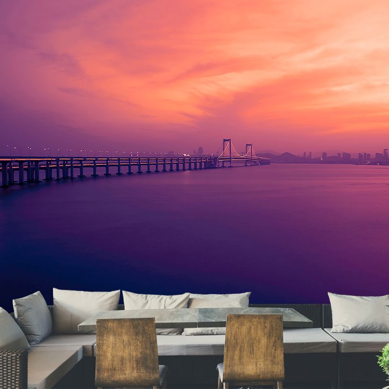 Urban Scenery Mildew Resistant Wallpaper Photography Sleeping Room Wall Mural