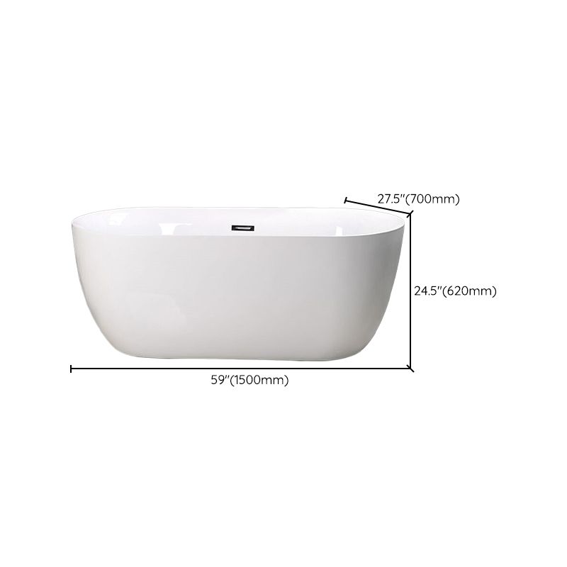 Antique Finish Soaking Bath Oval Stand Alone Modern Bath Tub