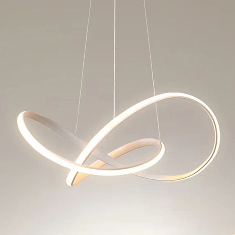 Modern Linear Pendant Lighting Fixtures Silica Gel Hanging Light Kit