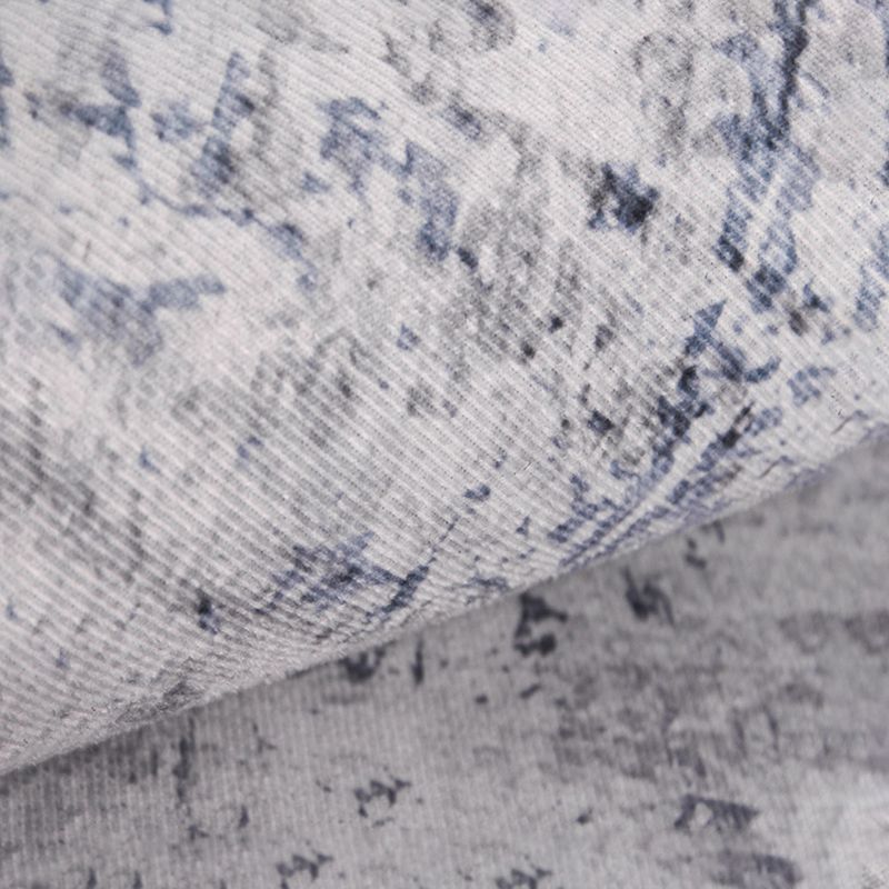 Gray Black Modern Rug Polyester Graphic Rug Non-Slip Backing Rug for Living Room