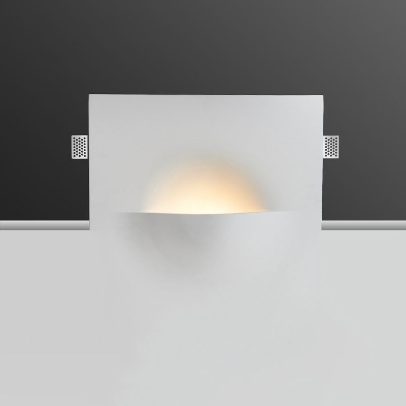 1-Light Square Wall Mounted Lamp Contemporary Stone Wall Lighting Ideas