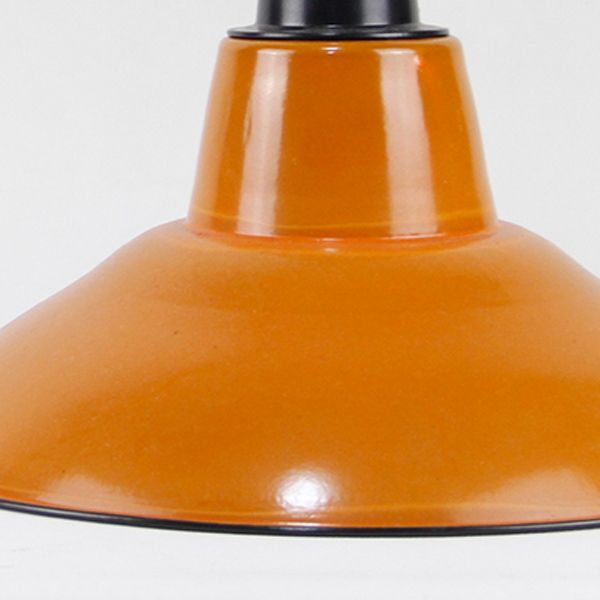 Porcelain Flare Shade Wall Lighting Industrial Style 1 Light Wall Mounted Light Fixture