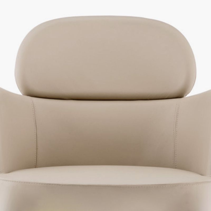 Leather Parsons Arm Chair Indoor Dining Chair for Dining Room